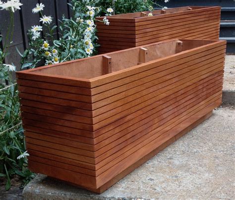 extra long rectangular planter boxes